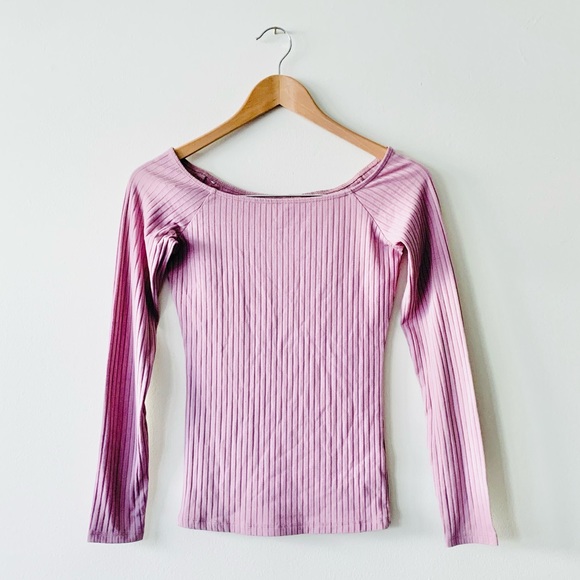ASOS Tops - ASOS TALL Top With Off Shoulder in Rib